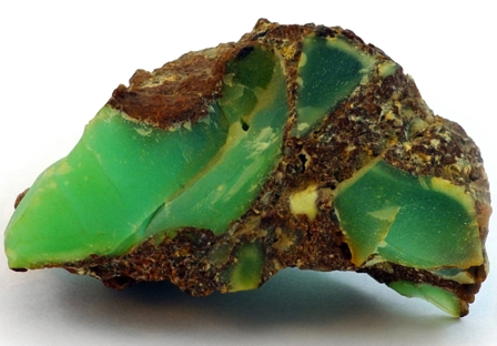 Chrysoprase rough gemstone